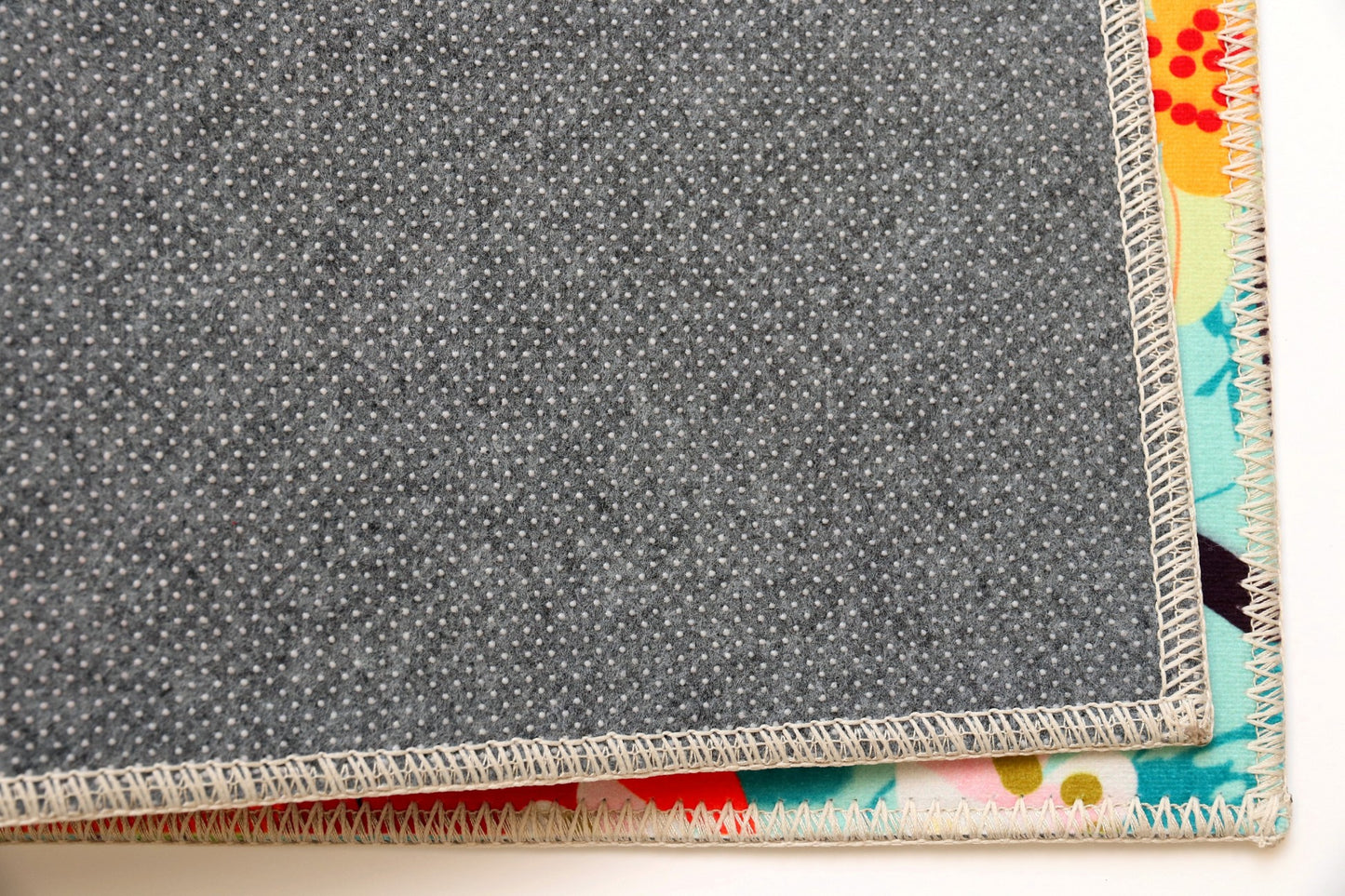 Wildflower Garden On Teal Olivia's Home Accent Rug with Flowers Floral Washable Rug 22" x 32"