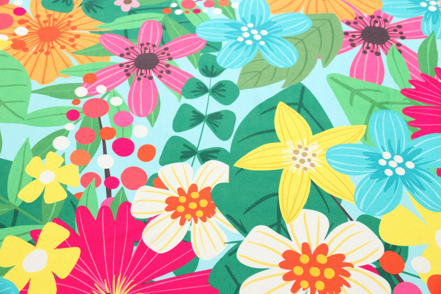 Whimsical Garden Olivia's Home Accent Rug with Flowers Floral Washable Rug 22" x 32"