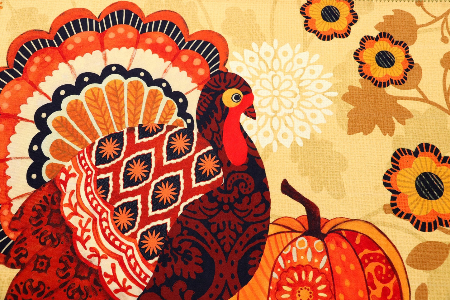 Rustic Turkey Olivia's Home Accent Rug Thanksgiving Themed Rug 22" x 32"