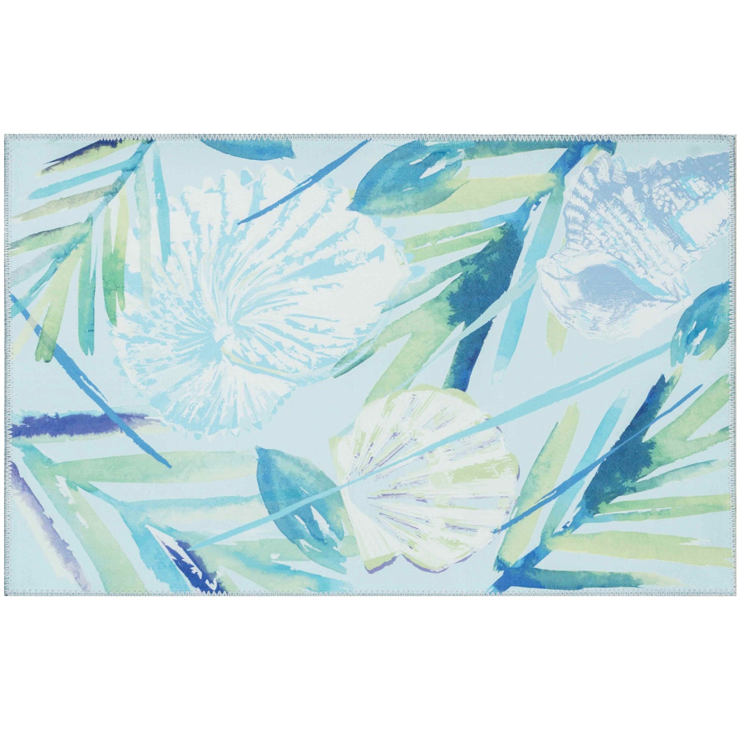 Coral Coast Olivia's Home Accent Rug Ocean Themed Washable Rug 22" x 32"