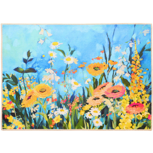 Wildflower Prairie Olivia's Home Accent Washable Rug 22" x 32"