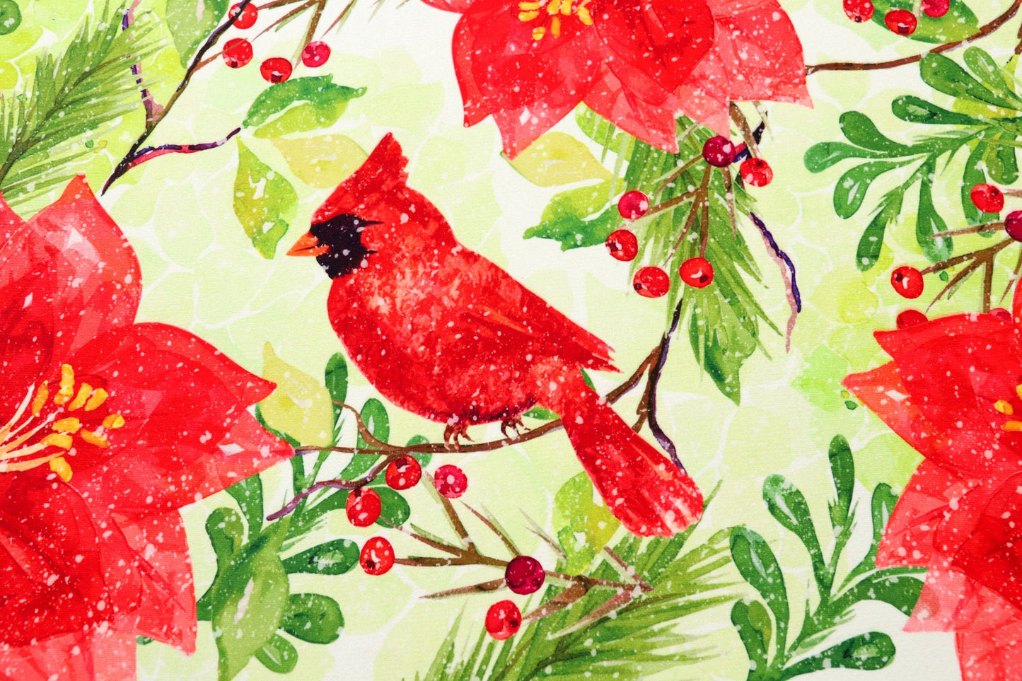 Crimson Cardinal Olivia's Home Accent Rug Bird Themed Washable Rug 22" x 32"