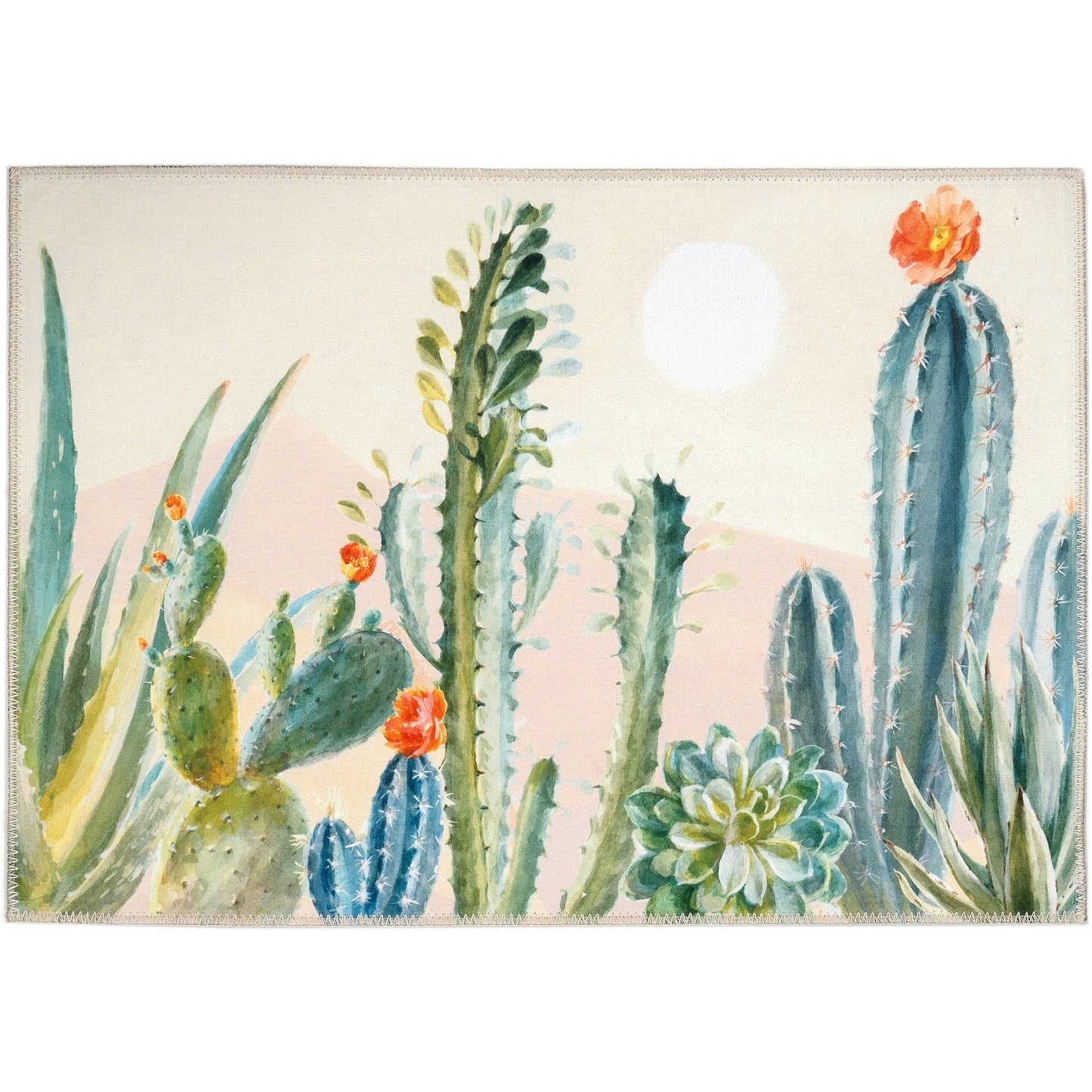 Sunshine In The Desert Olivia's Home Accent Washable Rug 22" x 32"