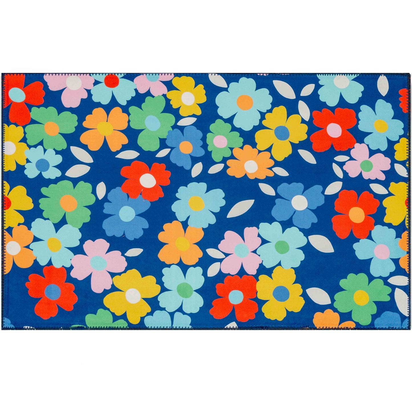 Fun Flowers Olivia's Home Accent Rug with Flowers Floral Washable Rug 22" x 32"