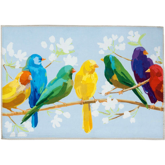 Birds Of A Feather Olivia's Home Accent Washable Rug 22" x 32"