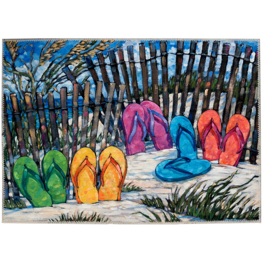 Sand Drift Sandals Olivia's Home Accent Washable Rug 22" x 32"