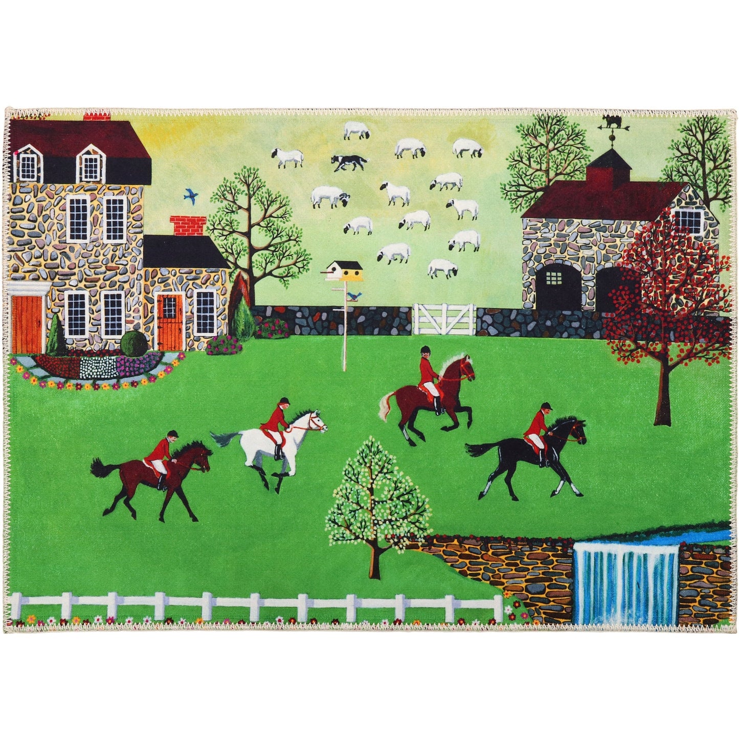 On The Hunt Homestead Olivia's Home Accent Washable Rug 22" x 32"